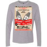 T-Shirts Heather Grey / S Ketchup vs Catsup Men's Premium Long Sleeve