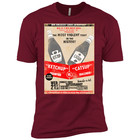T-Shirts Cardinal / X-Small Ketchup vs Catsup Men's Premium T-Shirt
