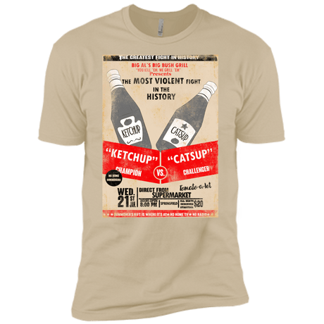 T-Shirts Sand / X-Small Ketchup vs Catsup Men's Premium T-Shirt