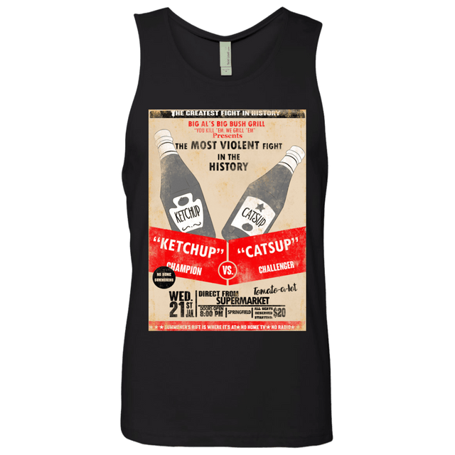 T-Shirts Black / S Ketchup vs Catsup Men's Premium Tank Top