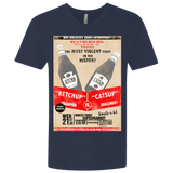 T-Shirts Midnight Navy / X-Small Ketchup vs Catsup Men's Premium V-Neck