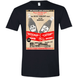 T-Shirts Black / X-Small Ketchup vs Catsup Men's Semi-Fitted Softstyle