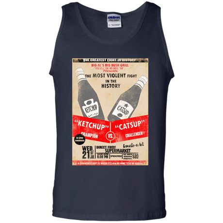 T-Shirts Navy / S Ketchup vs Catsup Men's Tank Top