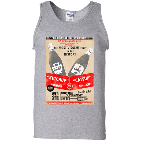 T-Shirts Sport Grey / S Ketchup vs Catsup Men's Tank Top