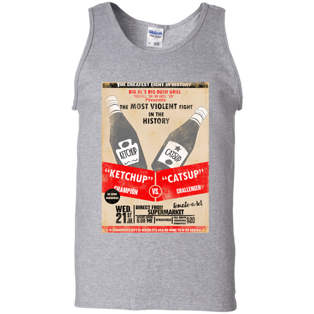 T-Shirts Sport Grey / S Ketchup vs Catsup Men's Tank Top