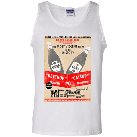 T-Shirts White / S Ketchup vs Catsup Men's Tank Top
