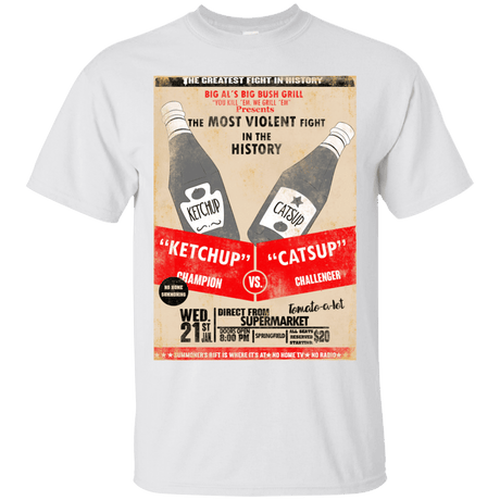 T-Shirts White / S Ketchup vs Catsup T-Shirt
