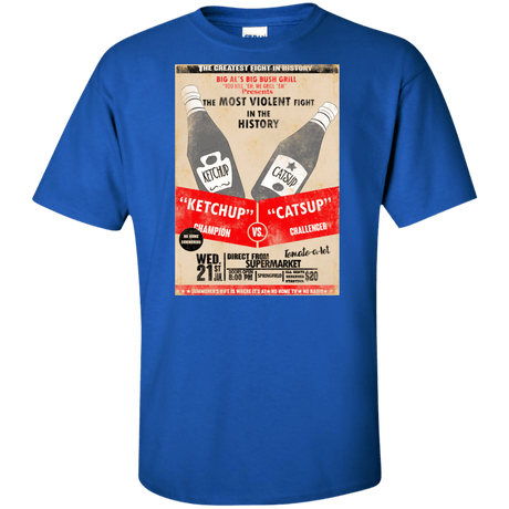 T-Shirts Royal / XLT Ketchup vs Catsup Tall T-Shirt