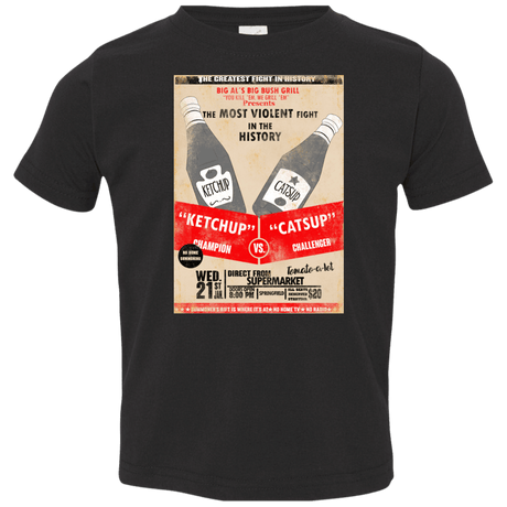 T-Shirts Black / 2T Ketchup vs Catsup Toddler Premium T-Shirt