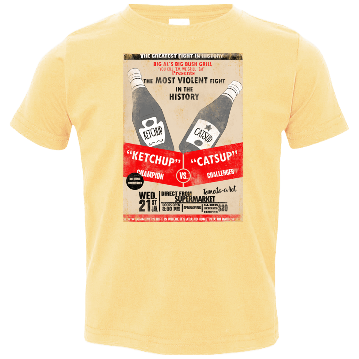 T-Shirts Butter / 2T Ketchup vs Catsup Toddler Premium T-Shirt