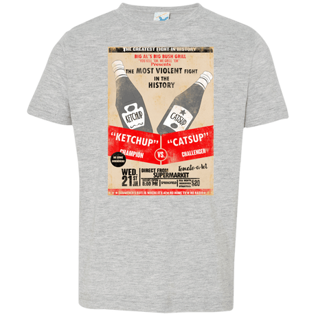 T-Shirts Heather Grey / 2T Ketchup vs Catsup Toddler Premium T-Shirt