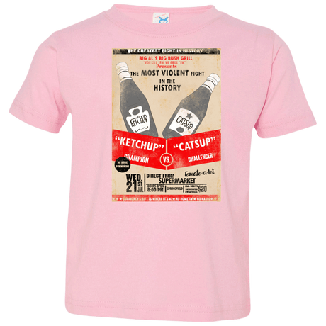 T-Shirts Pink / 2T Ketchup vs Catsup Toddler Premium T-Shirt