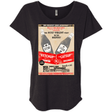 T-Shirts Vintage Black / X-Small Ketchup vs Catsup Triblend Dolman Sleeve