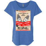 T-Shirts Vintage Royal / X-Small Ketchup vs Catsup Triblend Dolman Sleeve