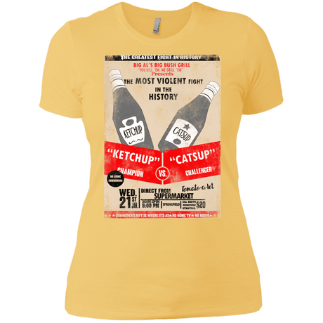 T-Shirts Banana Cream/ / X-Small Ketchup vs Catsup Women's Premium T-Shirt