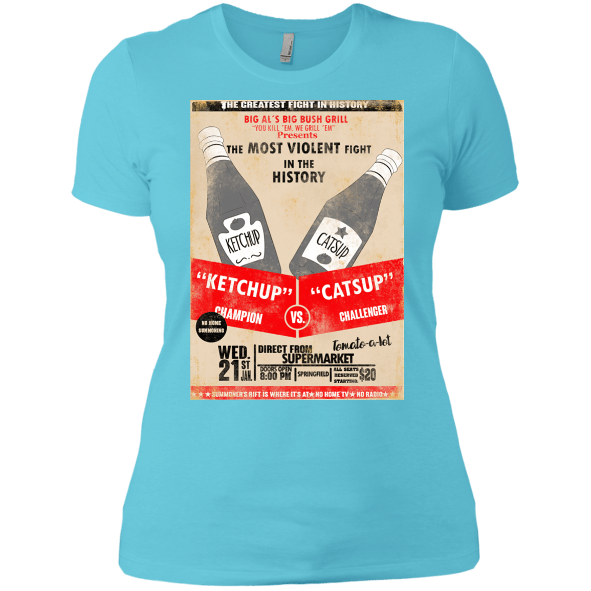 T-Shirts Cancun / X-Small Ketchup vs Catsup Women's Premium T-Shirt