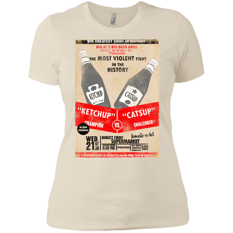 T-Shirts Ivory/ / X-Small Ketchup vs Catsup Women's Premium T-Shirt