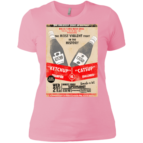 T-Shirts Light Pink / X-Small Ketchup vs Catsup Women's Premium T-Shirt