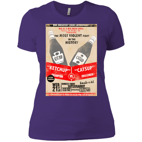 T-Shirts Purple Rush/ / X-Small Ketchup vs Catsup Women's Premium T-Shirt