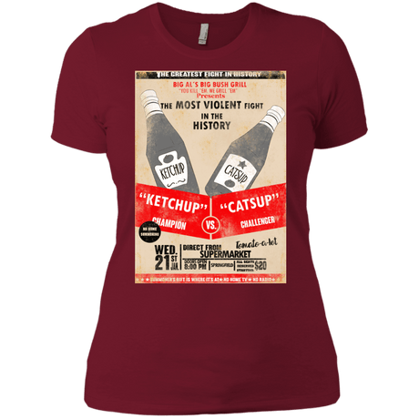 T-Shirts Scarlet / X-Small Ketchup vs Catsup Women's Premium T-Shirt