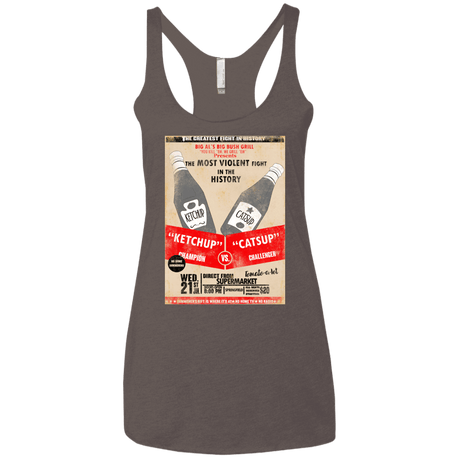 T-Shirts Macchiato / X-Small Ketchup vs Catsup Women's Triblend Racerback Tank