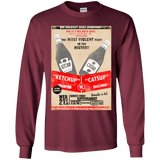 T-Shirts Maroon / YS Ketchup vs Catsup Youth Long Sleeve T-Shirt