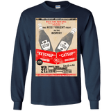 T-Shirts Navy / YS Ketchup vs Catsup Youth Long Sleeve T-Shirt
