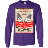 T-Shirts Purple / YS Ketchup vs Catsup Youth Long Sleeve T-Shirt