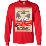 T-Shirts Red / YS Ketchup vs Catsup Youth Long Sleeve T-Shirt
