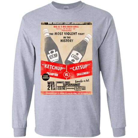 T-Shirts Sport Grey / YS Ketchup vs Catsup Youth Long Sleeve T-Shirt