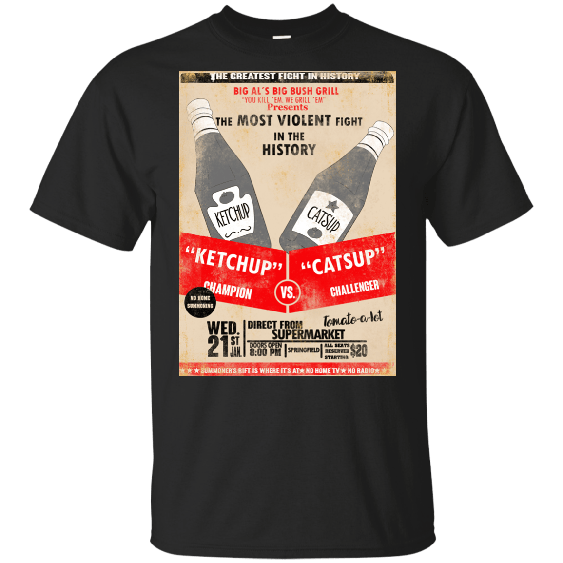 T-Shirts Black / YXS Ketchup vs Catsup Youth T-Shirt