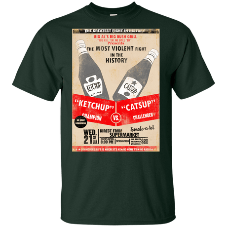 T-Shirts Forest / YXS Ketchup vs Catsup Youth T-Shirt