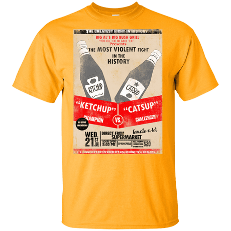 T-Shirts Gold / YXS Ketchup vs Catsup Youth T-Shirt