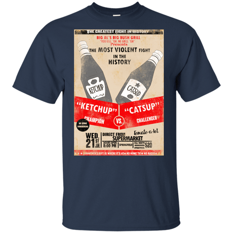 T-Shirts Navy / YXS Ketchup vs Catsup Youth T-Shirt