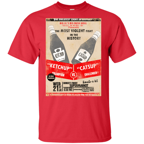 T-Shirts Red / YXS Ketchup vs Catsup Youth T-Shirt