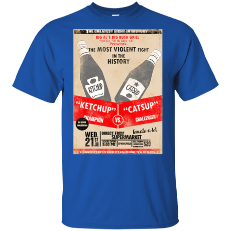 T-Shirts Royal / YXS Ketchup vs Catsup Youth T-Shirt