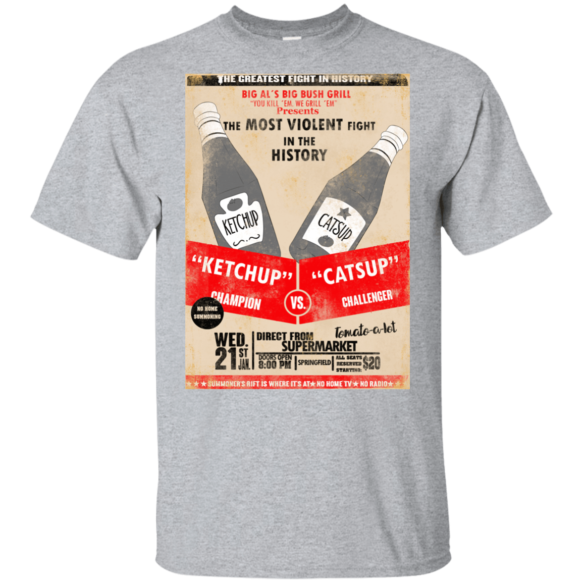 T-Shirts Sport Grey / YXS Ketchup vs Catsup Youth T-Shirt