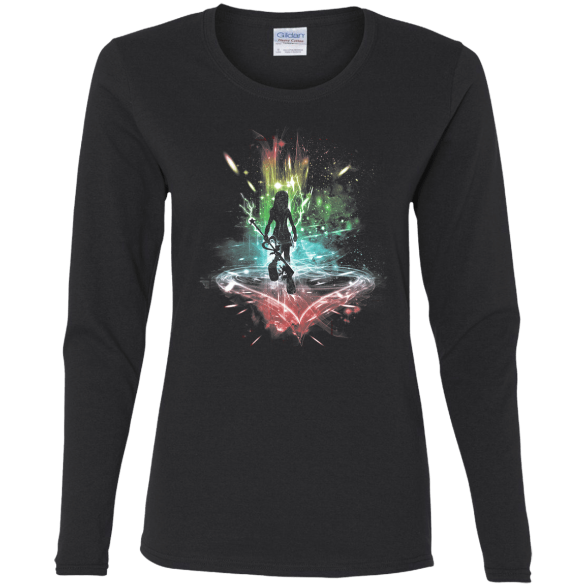 T-Shirts Black / S Key to the Heart Women's Long Sleeve T-Shirt