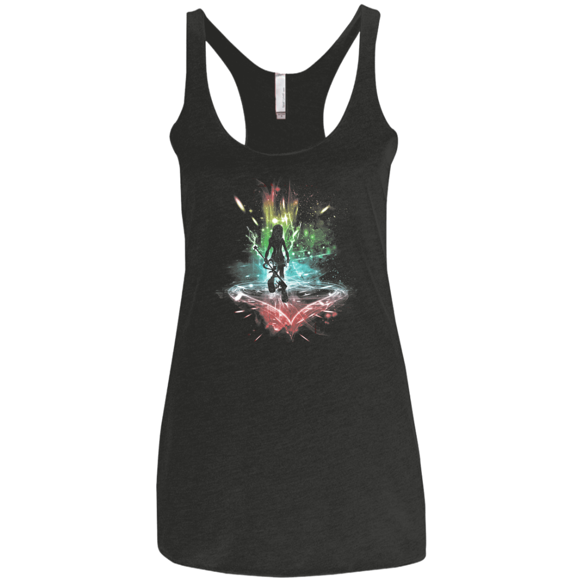 T-Shirts Vintage Black / X-Small Key to the Heart Women's Triblend Racerback Tank