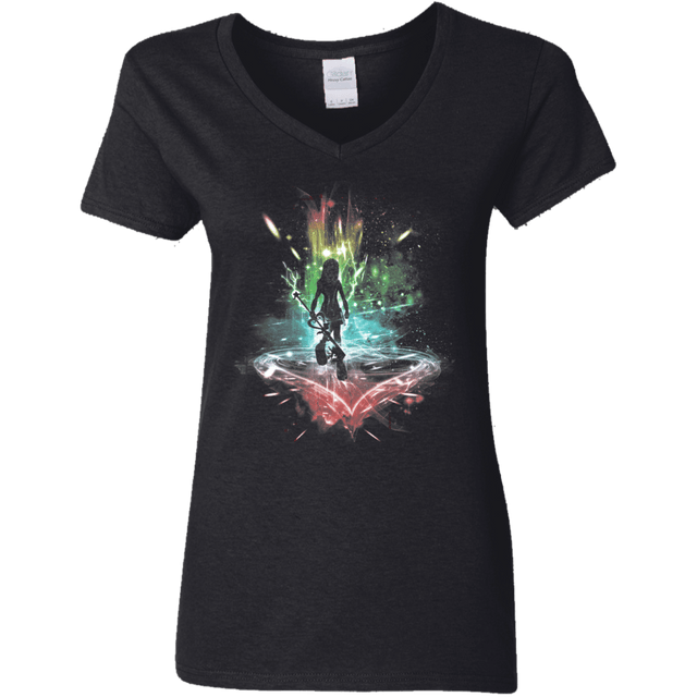 T-Shirts Black / S Key to the Heart Women's V-Neck T-Shirt