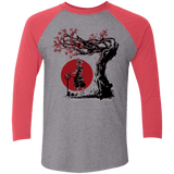 T-Shirts Premium Heather/ Vintage Red / X-Small Keyblade Wielder Men's Triblend 3/4 Sleeve