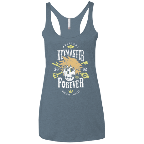 T-Shirts Indigo / X-Small Keymaster Forever Women's Triblend Racerback Tank