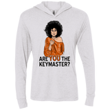 T-Shirts Heather White / X-Small Keymaster Triblend Long Sleeve Hoodie Tee