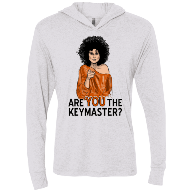 T-Shirts Heather White / X-Small Keymaster Triblend Long Sleeve Hoodie Tee
