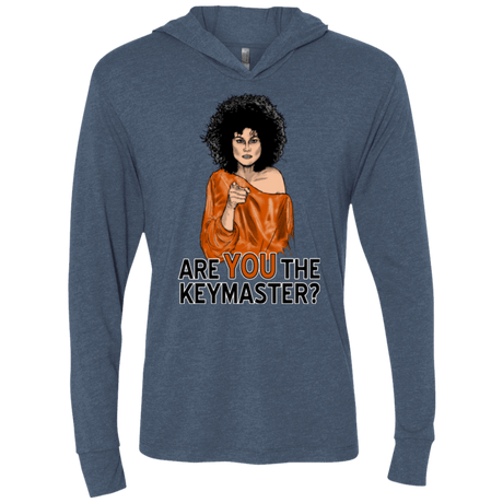 T-Shirts Indigo / X-Small Keymaster Triblend Long Sleeve Hoodie Tee