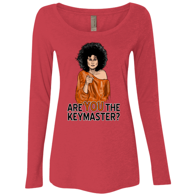 T-Shirts Vintage Red / Small Keymaster Women's Triblend Long Sleeve Shirt