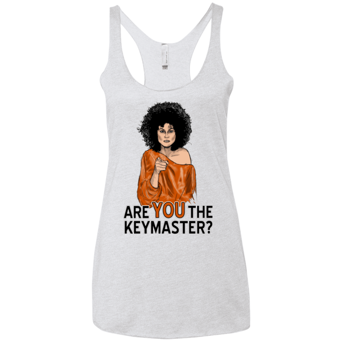 T-Shirts Heather White / X-Small Keymaster Women's Triblend Racerback Tank