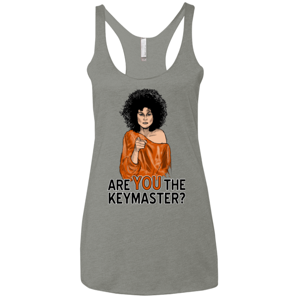 T-Shirts Venetian Grey / X-Small Keymaster Women's Triblend Racerback Tank