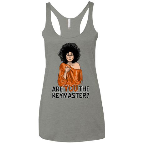 T-Shirts Venetian Grey / X-Small Keymaster Women's Triblend Racerback Tank