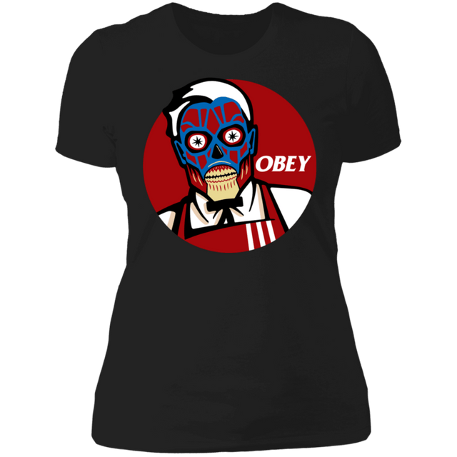 T-Shirts Black / X-Small KFC Obey Women's Premium T-Shirt